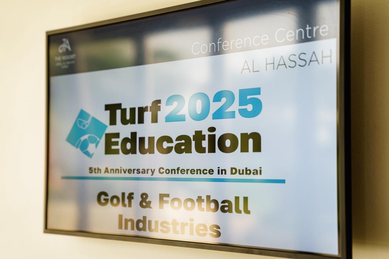 TurfEducation 2025 conference signage