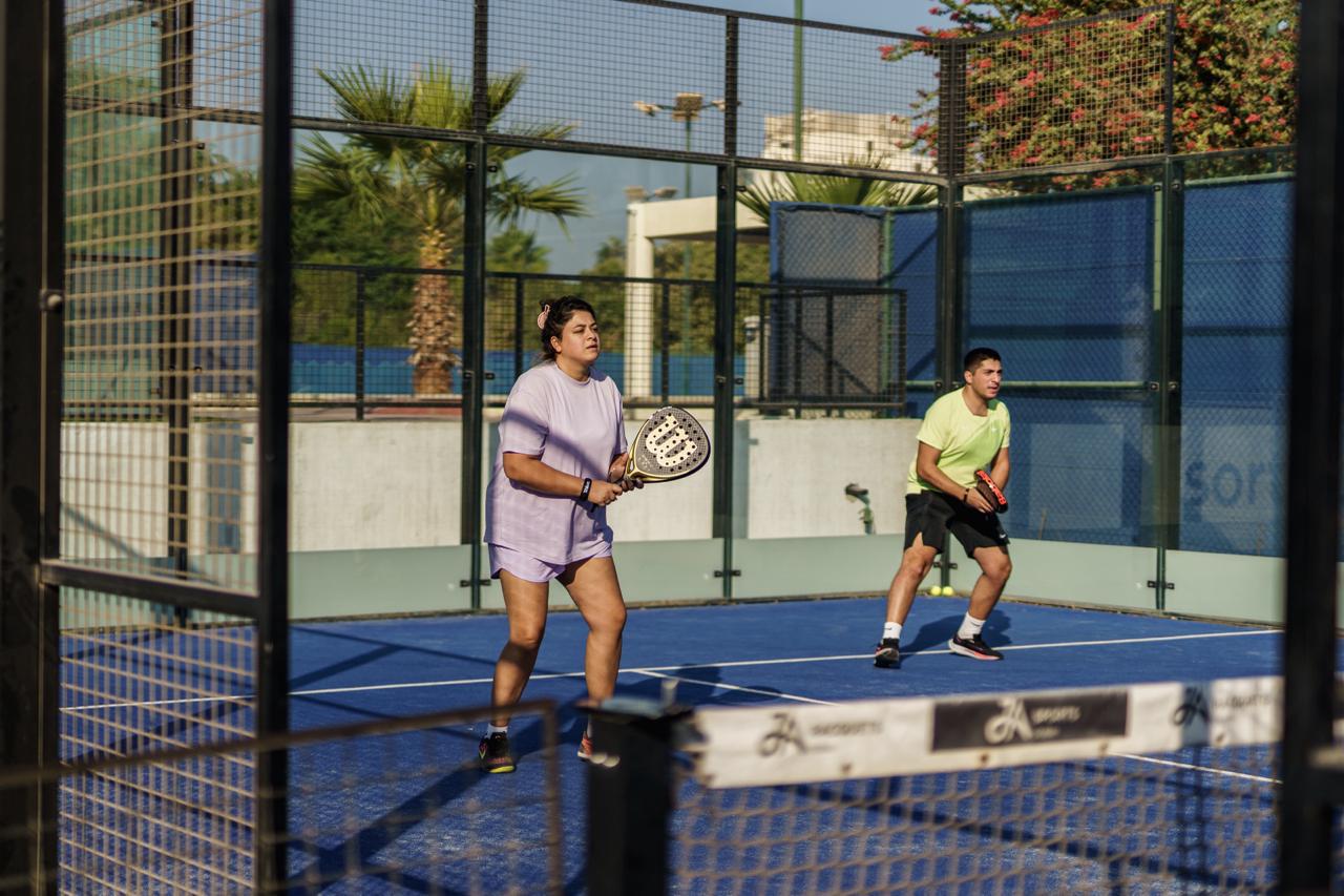 TurfEducation guests playing padel